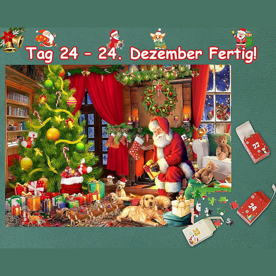 Adventskalender-Weihnachtspuzzles