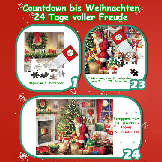 Adventskalender-Weihnachtspuzzles