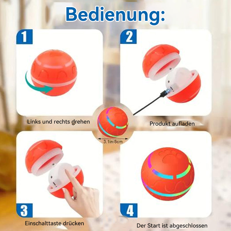 Interaktives, automatisch bewegliches Spielzeug mit LED-Blitzball