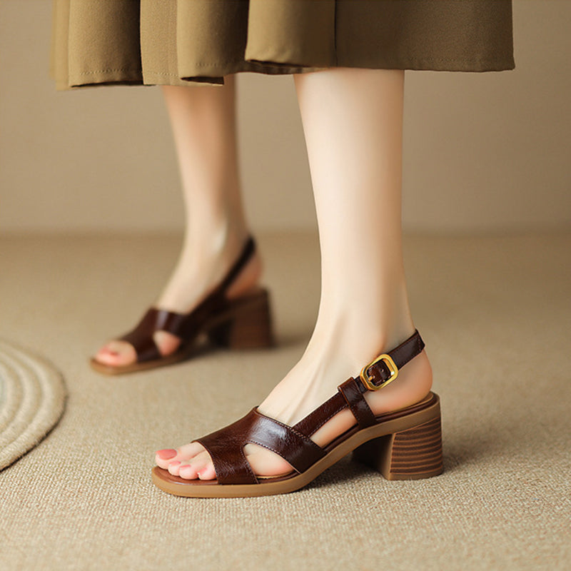 Sommer-Sandalen mit offener Zehenpartie für Damen