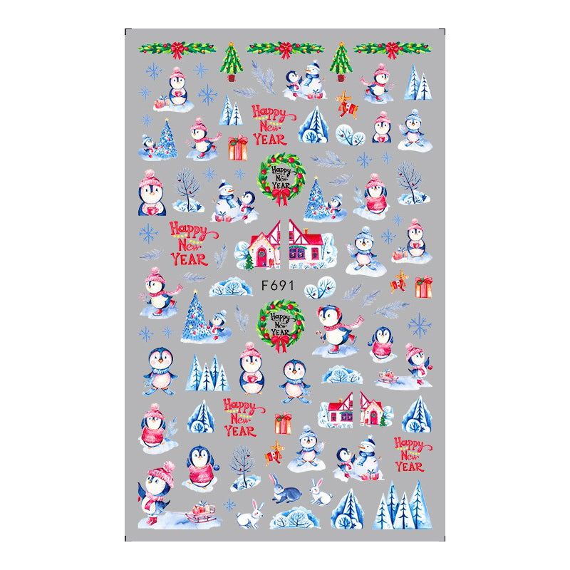 Weihnachtliche Nailart-Sticker