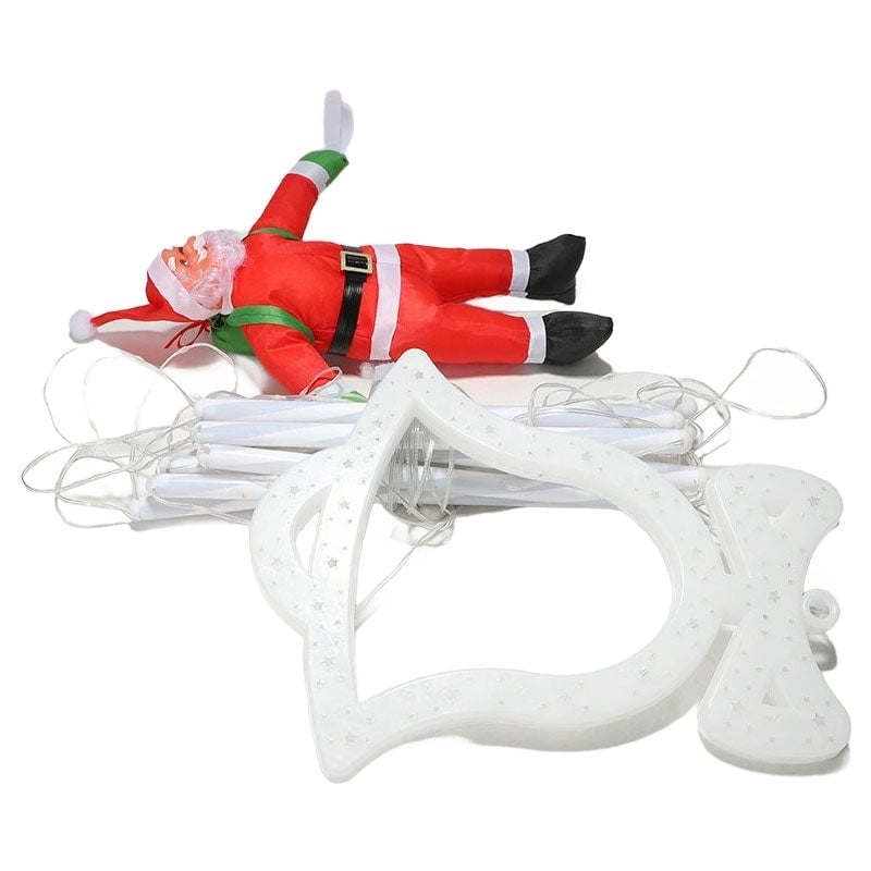 LED-Leiter mit Weihnachtsmann