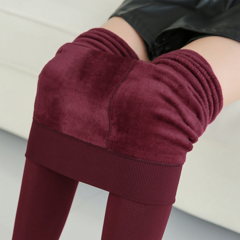 Komfort-Leggings aus Perlensamt