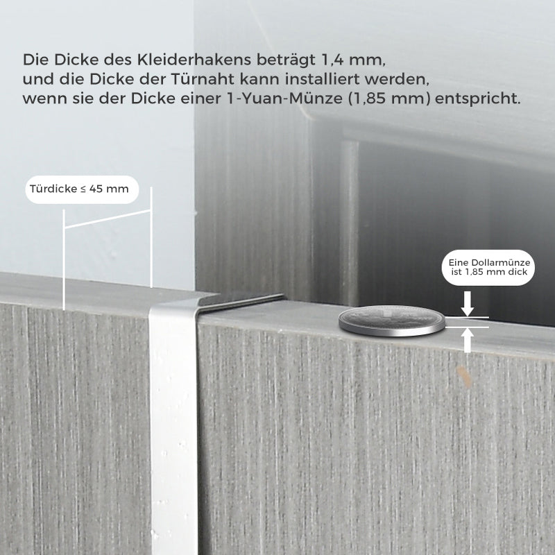 Versenkbarer Kleiderbügel aus Metall