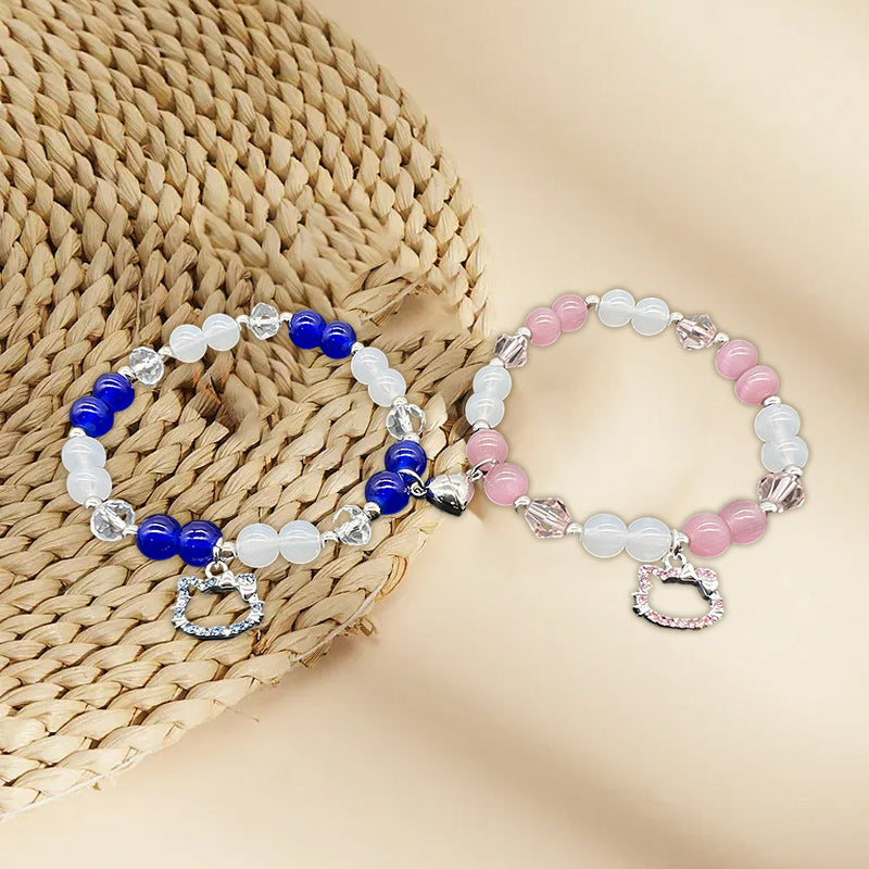 Magnetarmband mit Perlen