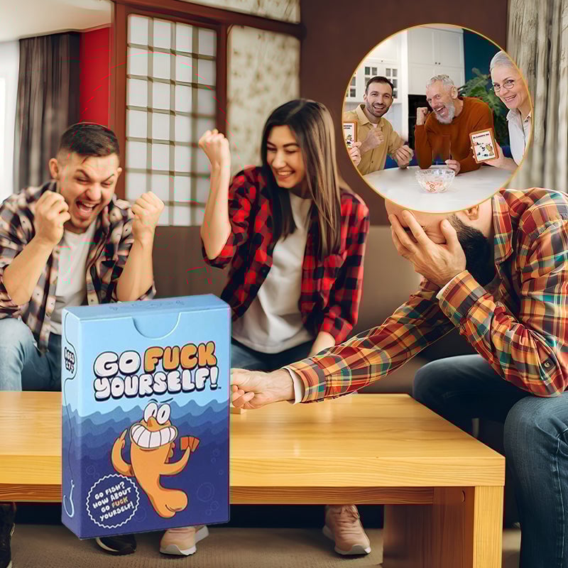 Verpiss D*** – Go Fish Party-Kartenspiel für Erwachsene (ab 18 Jahren)