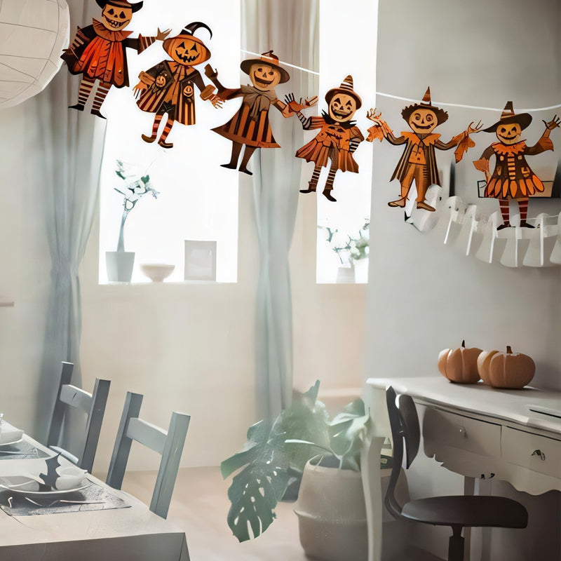 Halloween Vintage Wimpel aus Holz