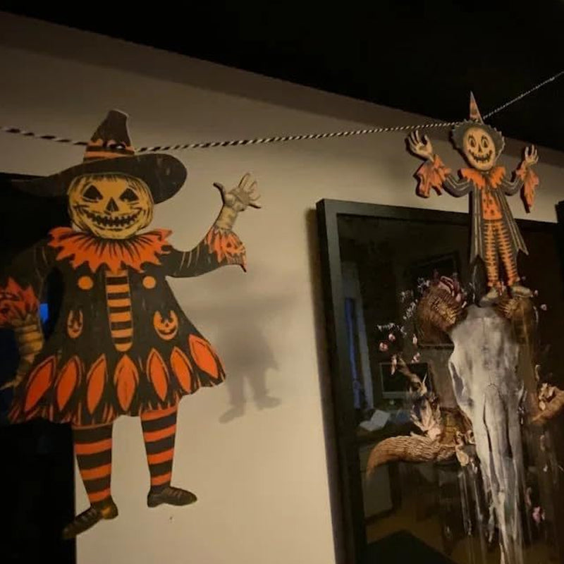 Halloween Vintage Wimpel aus Holz