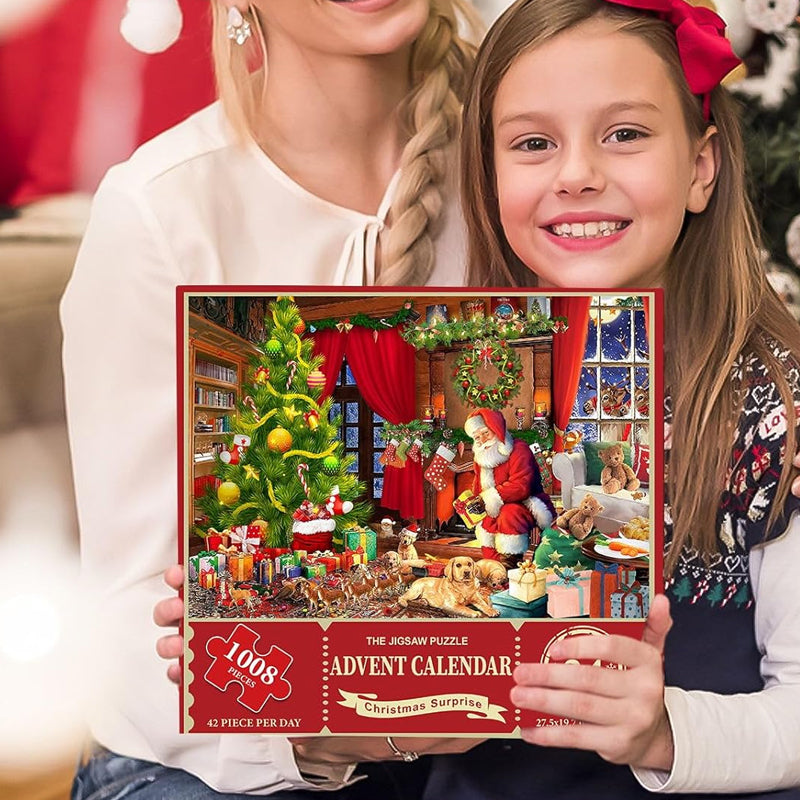 Adventskalender-Weihnachtspuzzles