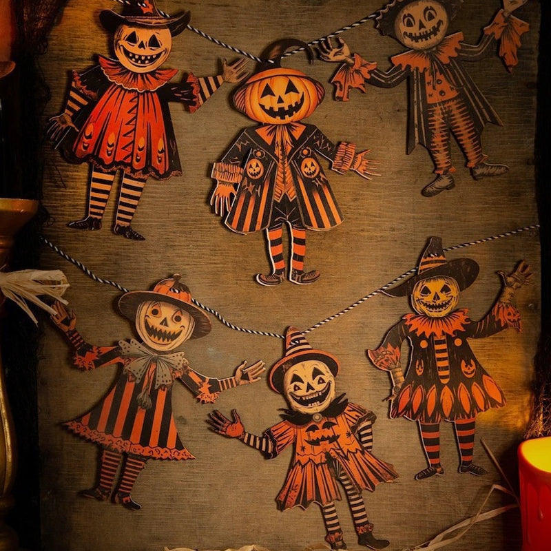 Halloween Vintage Wimpel aus Holz