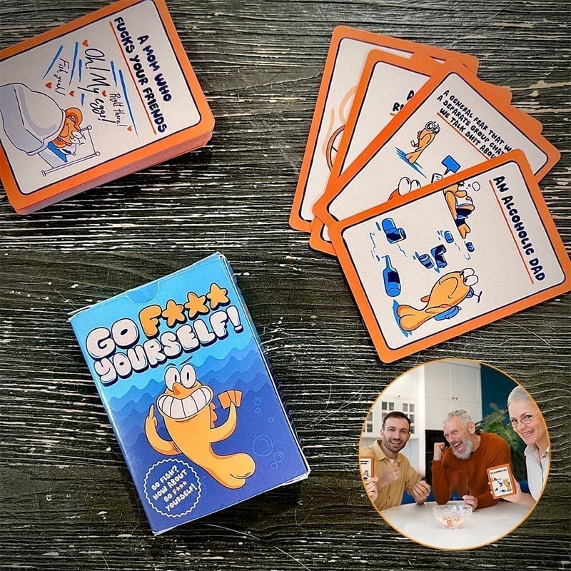 Verpiss D*** – Go Fish Party-Kartenspiel für Erwachsene (ab 18 Jahren)