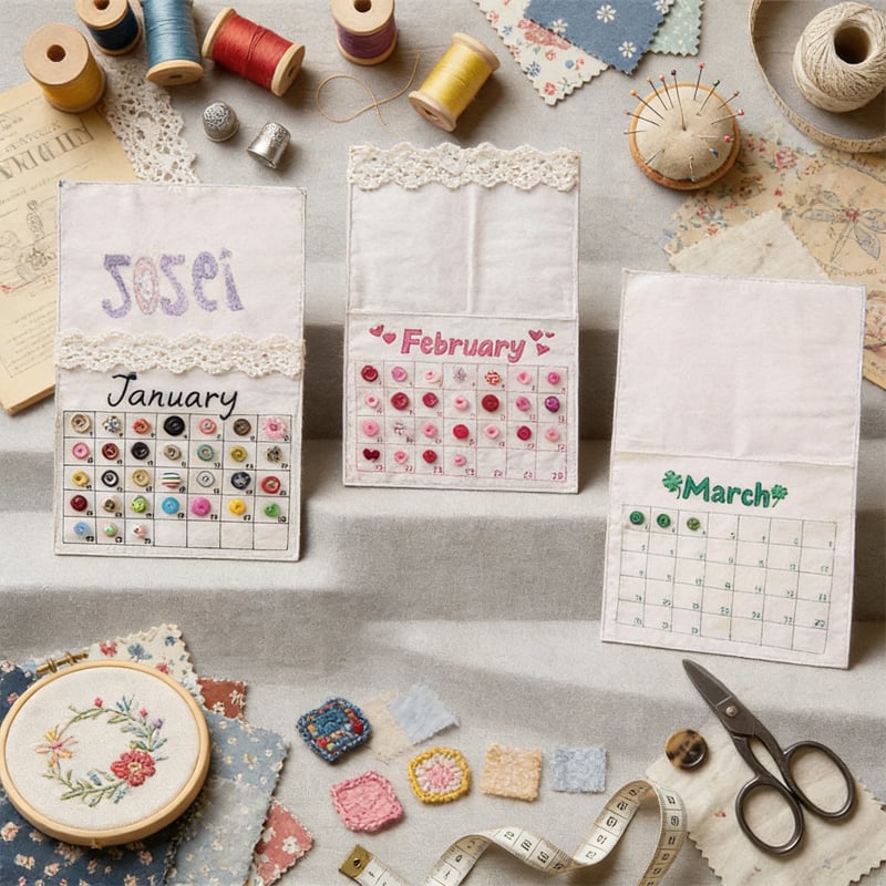 2026 DIY-Knopfkalender-Set