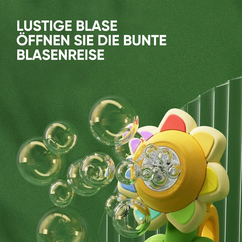 Tragbares elektrisches Seifenblasenspielzeug in Sonnenblumenform