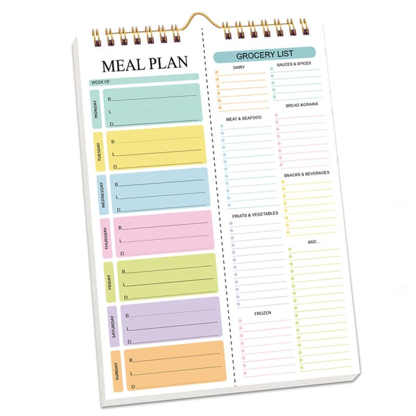 Wöchentliches Essensplanungstagebuch