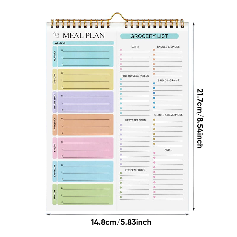 Wöchentliches Essensplanungstagebuch