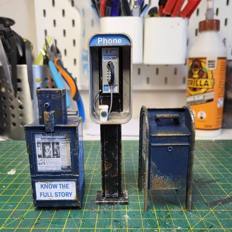 Miniatur-amerikanisches Münztelefon-Ornament