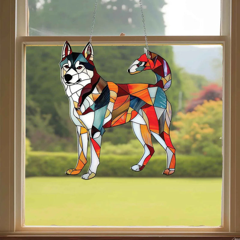 Vinduesophæng med gravhund