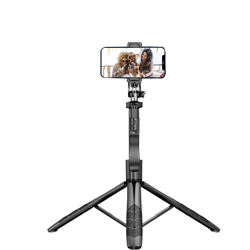 Handgehaltener Selfie-Stick mit&nbsp;ausziehbarem Dreibeinstativ