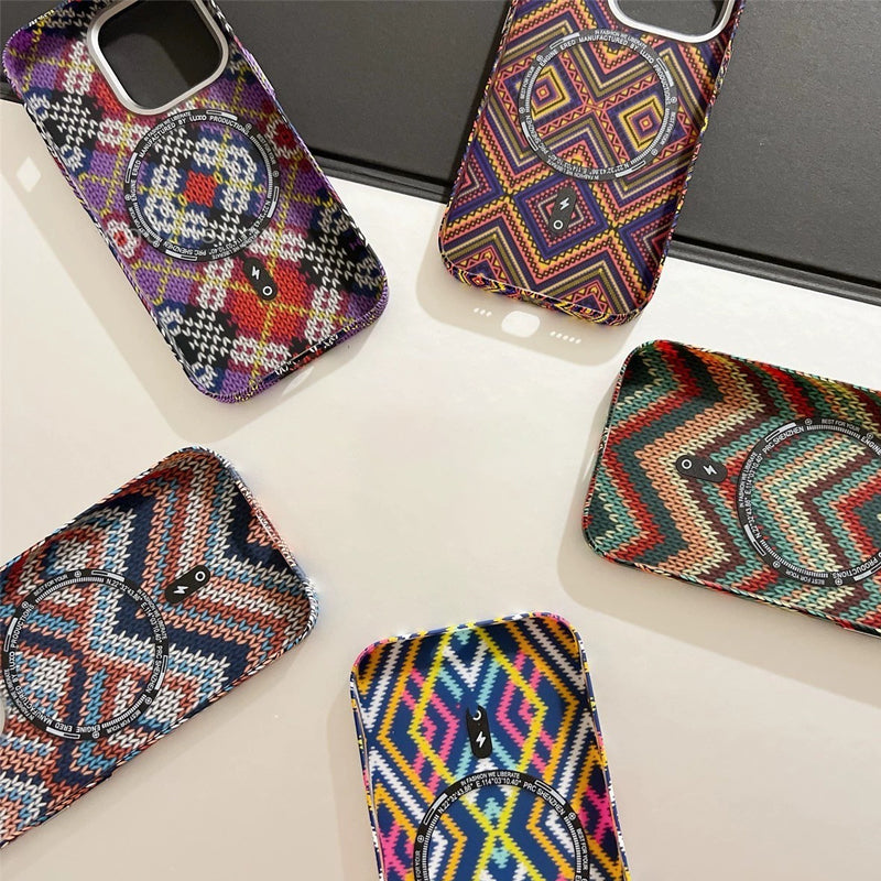 Bohemian-Stil Magnetische Handyhülle für iPhone