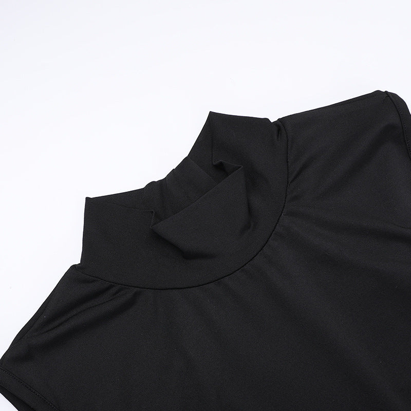 Rückenfreies, figurbetontes Kleid mit Schmetterlingsdekor für Damen