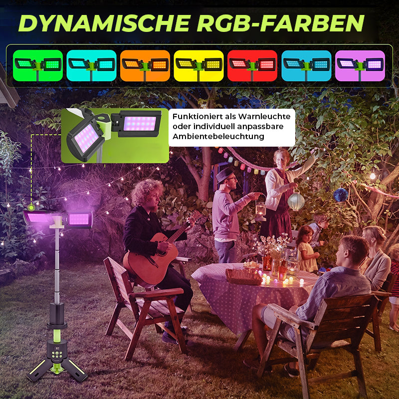 Teleskop-Campingleuchten mit Ständer
