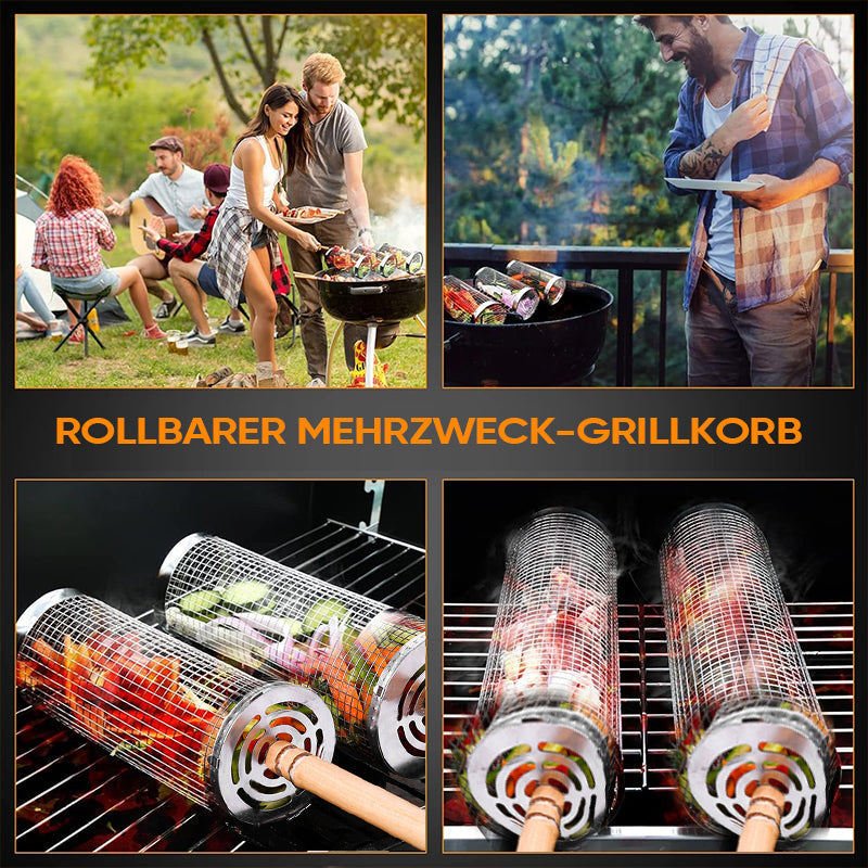 304 Edelstahl Rolling Barbecue Käfig