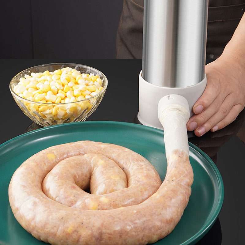 Wurstfüller mit 4 unterschiedlich großen Füllrohren