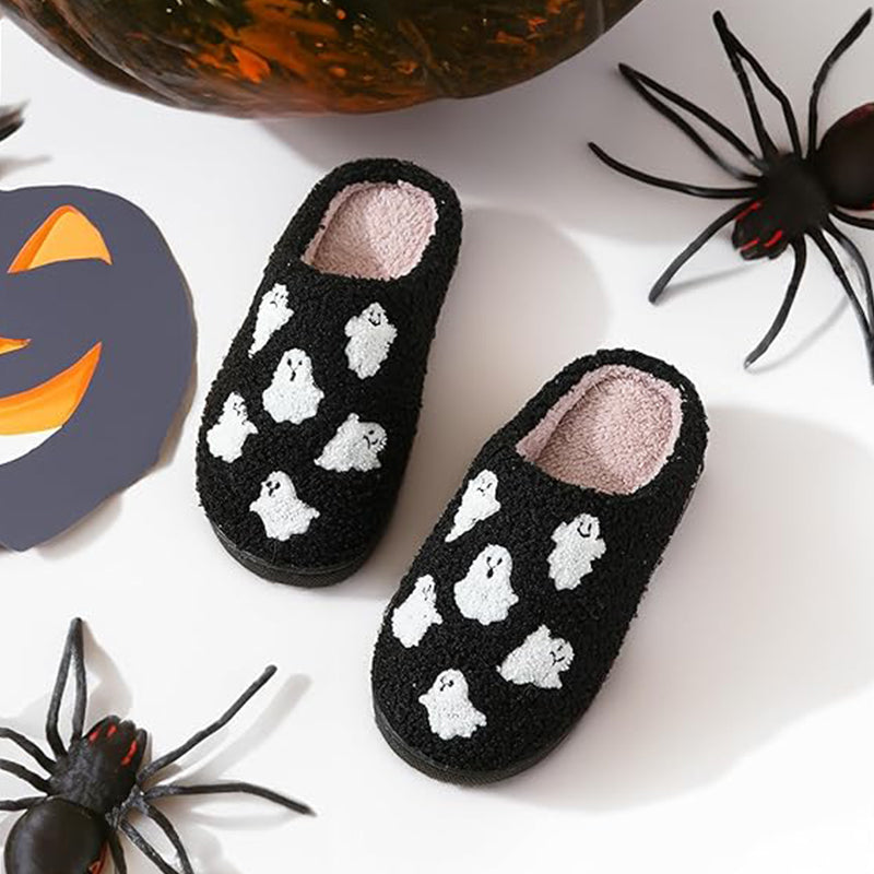 Halloween ghost plys hjemmesko