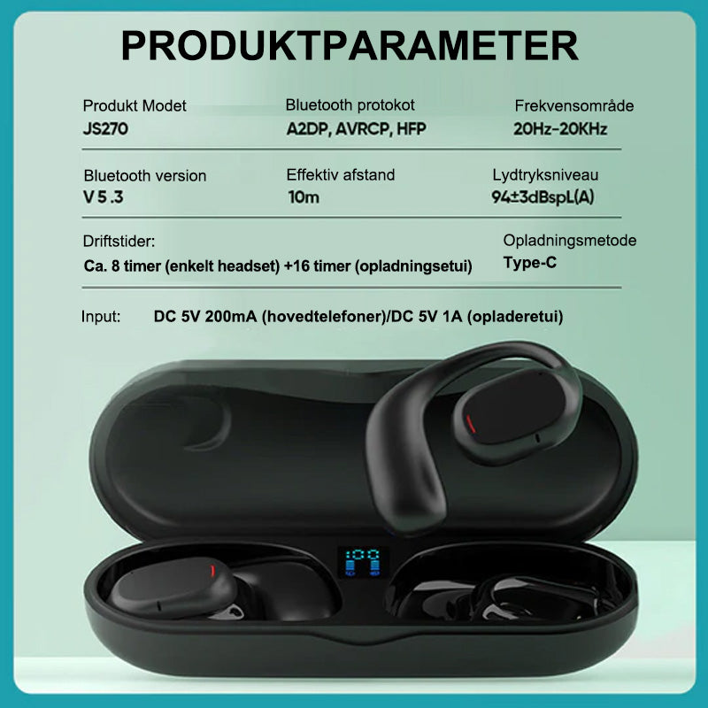 Trådløst ørehængende Bluetooth-headset