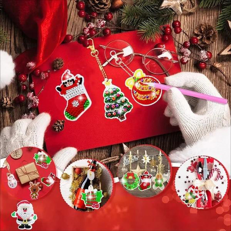 Weihnachts-Malaufkleber-Set
