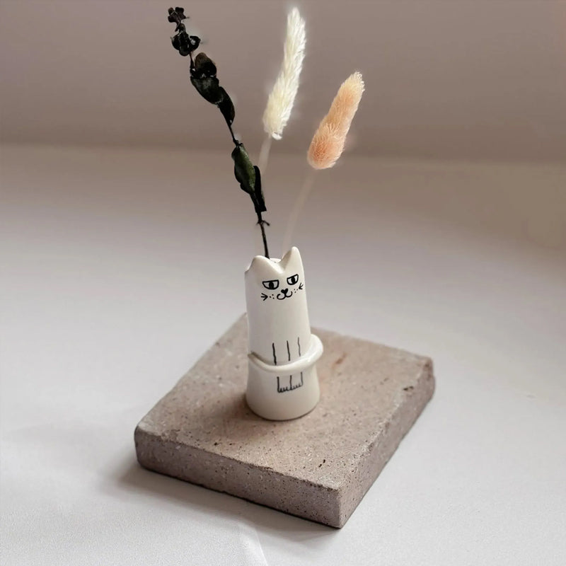 Katze Kleine Vase