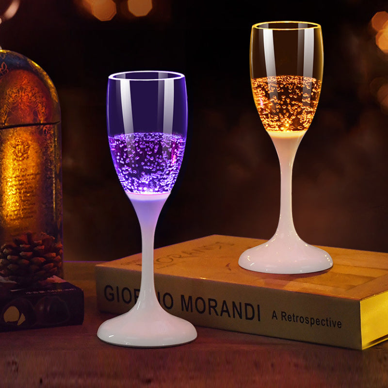 LED beleuchtetes Sektglas