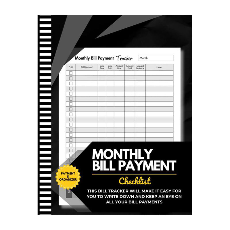 Bill Tracker-Notizbuch