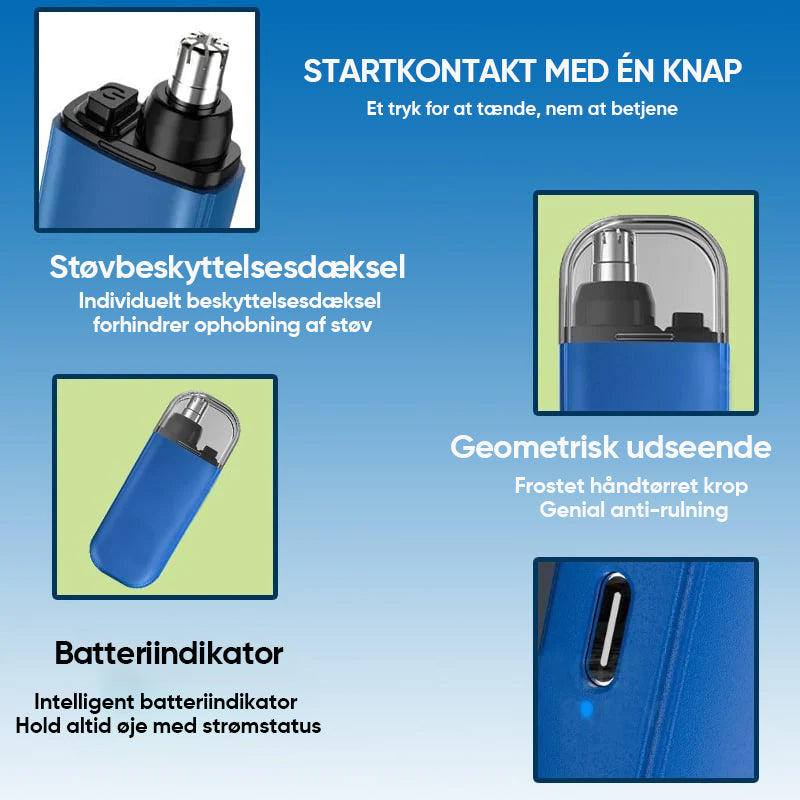 Bærbar næsehårstrimmer