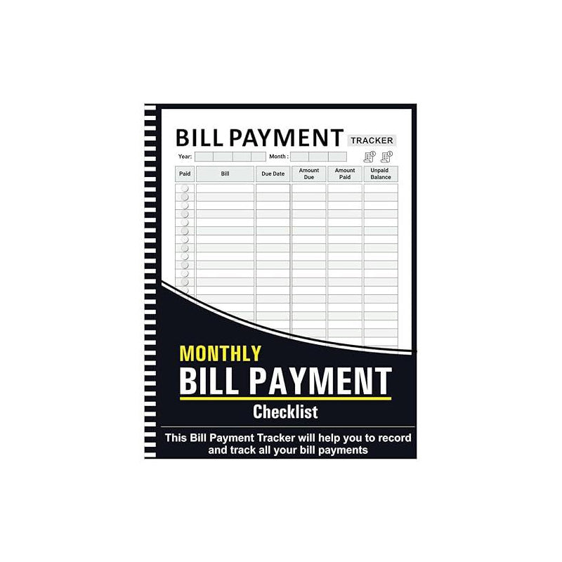 Bill Tracker-Notizbuch