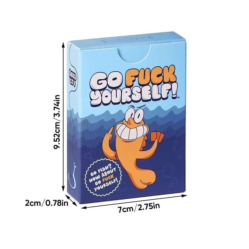 Verpiss D*** – Go Fish Party-Kartenspiel für Erwachsene (ab 18 Jahren)