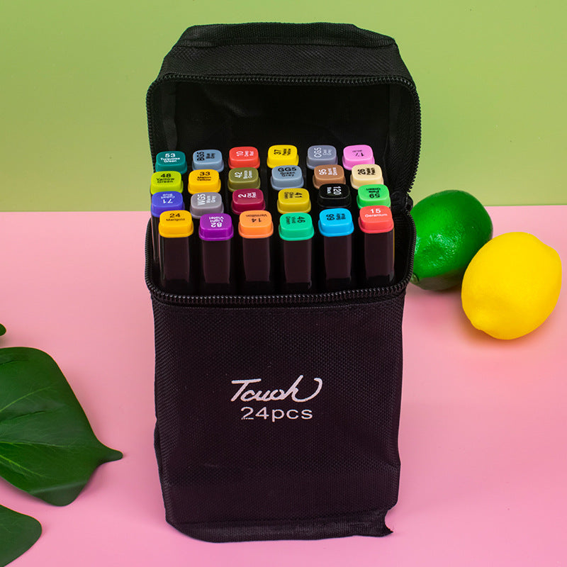 80 farver Premium Dual Tip Markers Sæt med bæretaske