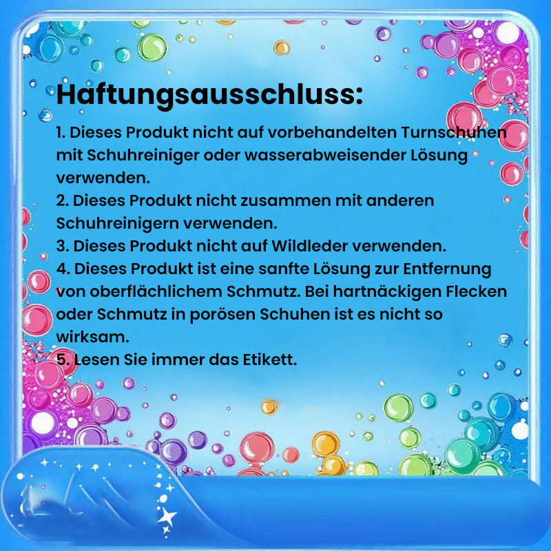 🤍Schaum No-Rinse Reiniger — Hellt & Weißt Schuhe sofort auf