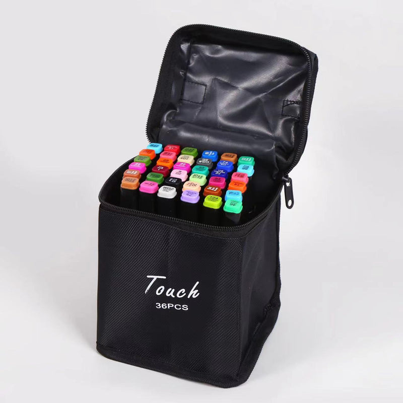 80 farver Premium Dual Tip Markers Sæt med bæretaske