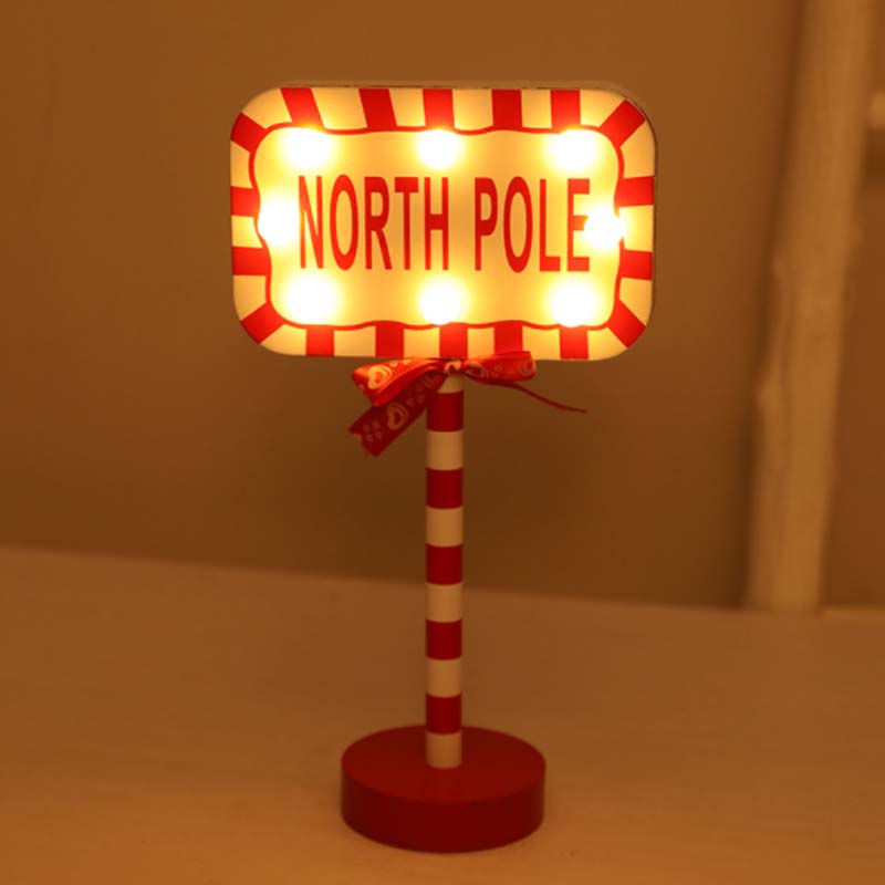Weihnachten Straßenschild Dekoration Lichter