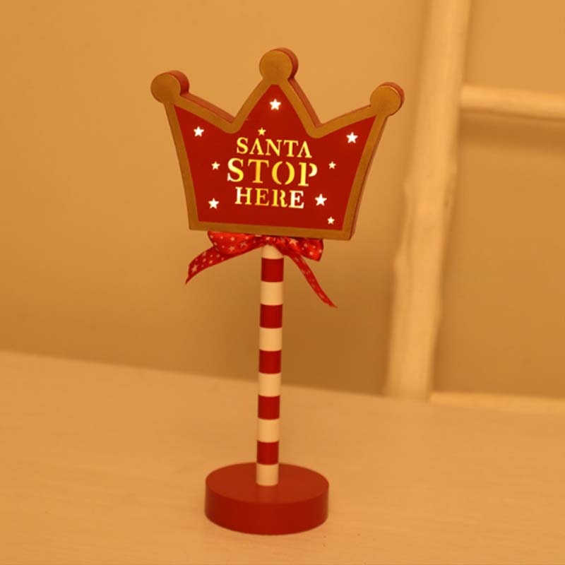 Weihnachten Straßenschild Dekoration Lichter