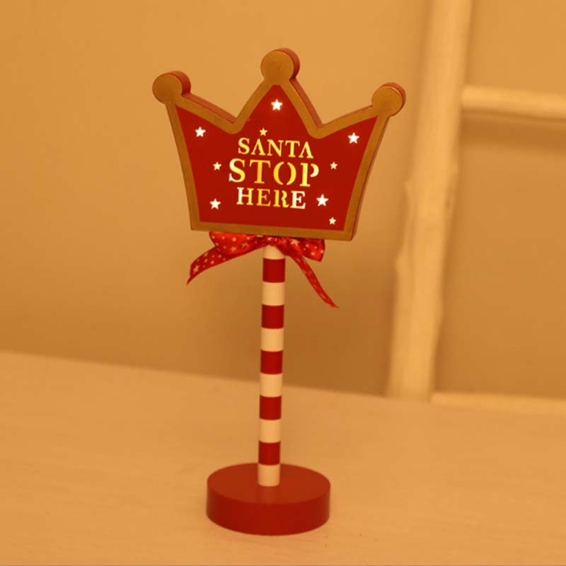 Weihnachten Straßenschild Dekoration Lichter