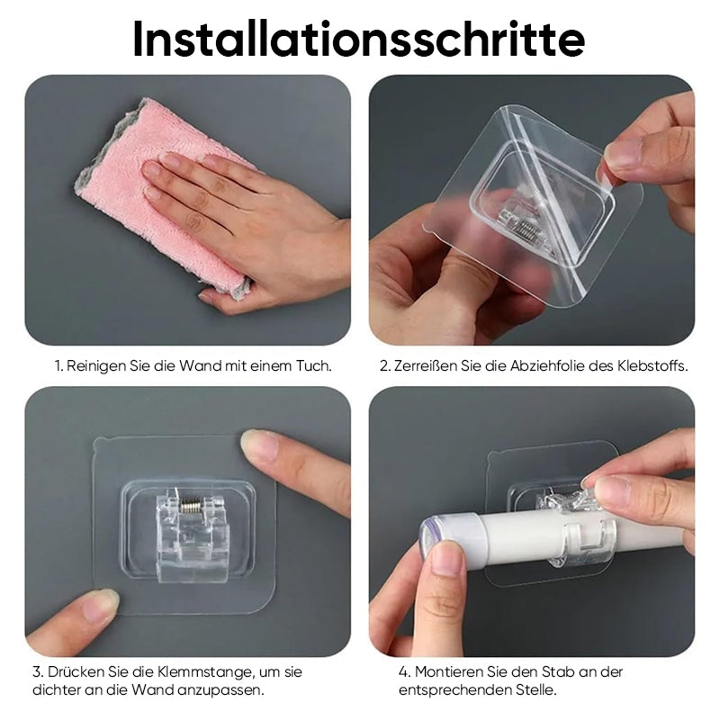 2er-Pack Gardinenstangenhaken