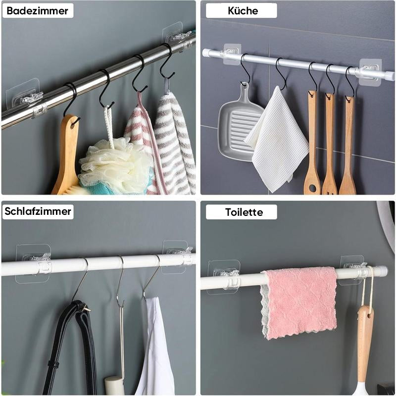 2er-Pack Gardinenstangenhaken