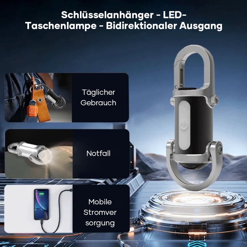 Mini-Schlüsselanhänger-LED-Taschenlampe