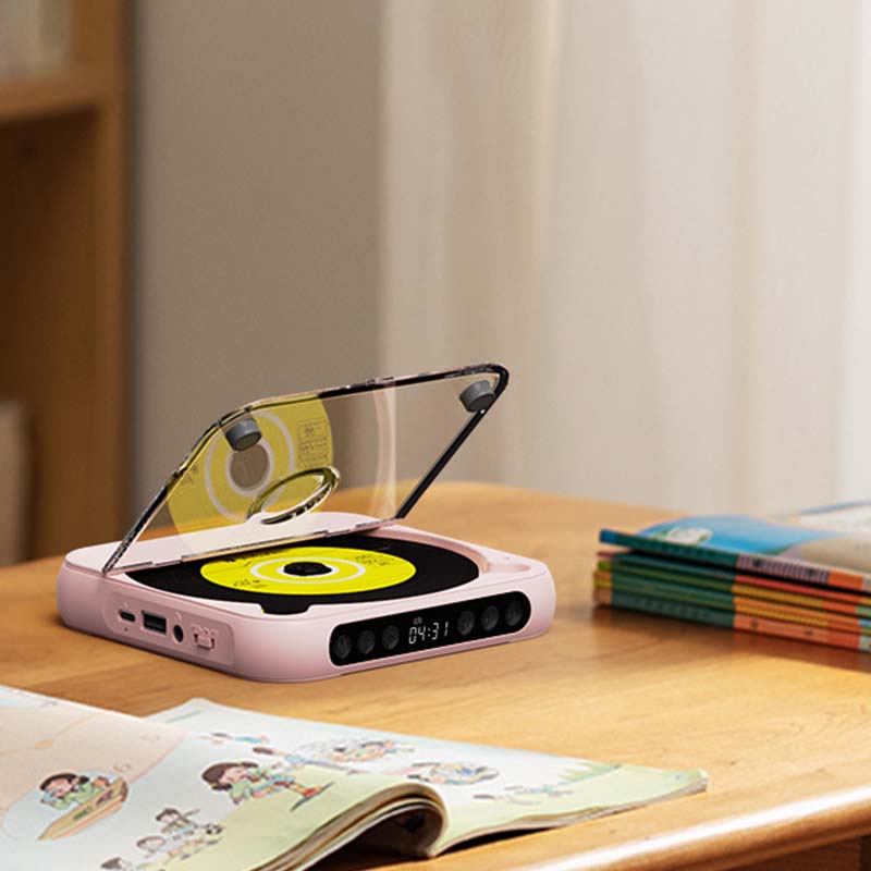 Bærbar Bluetooth-kompatibel cd-afspiller