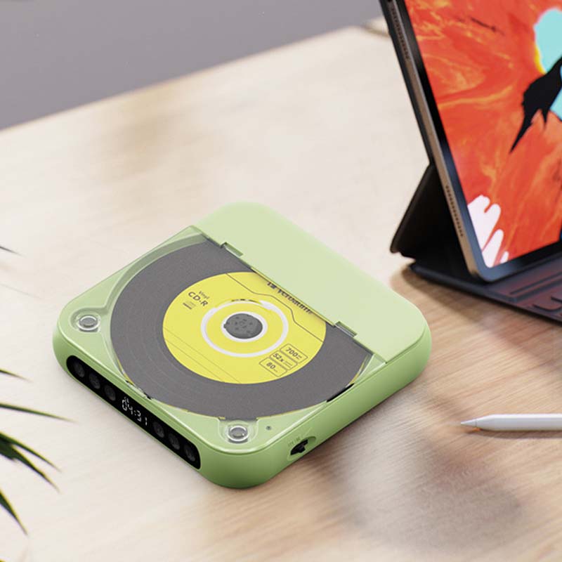 Bærbar Bluetooth-kompatibel cd-afspiller