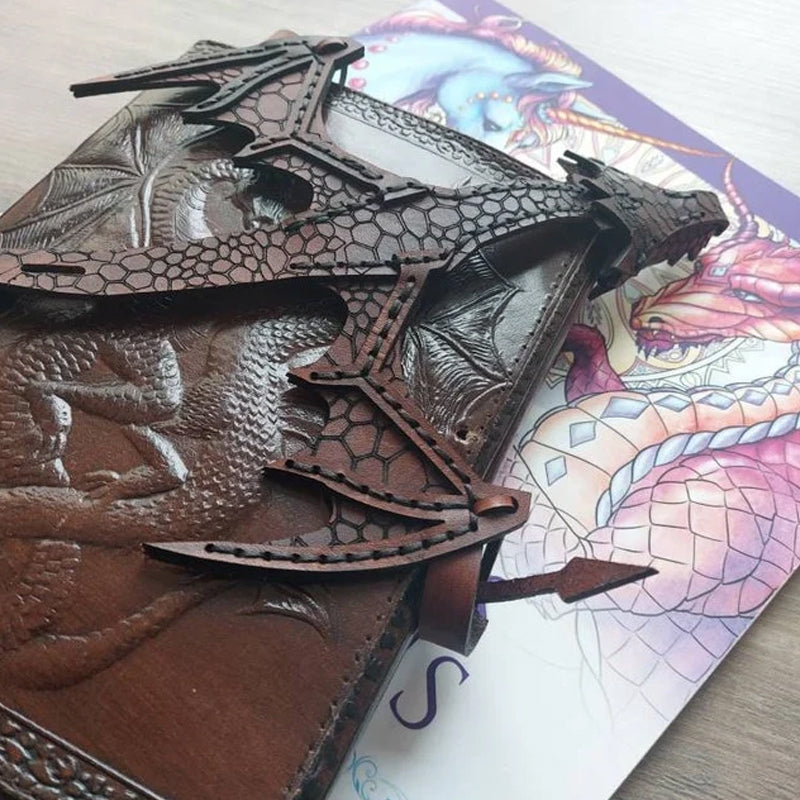 Hand-Drachen-Manschette aus Leder
