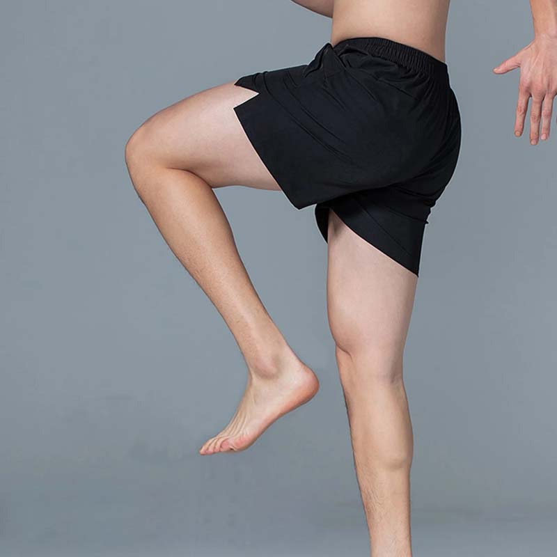 Schlichte, einfarbige Shorts mit Kordelzug und Tasche für Herren