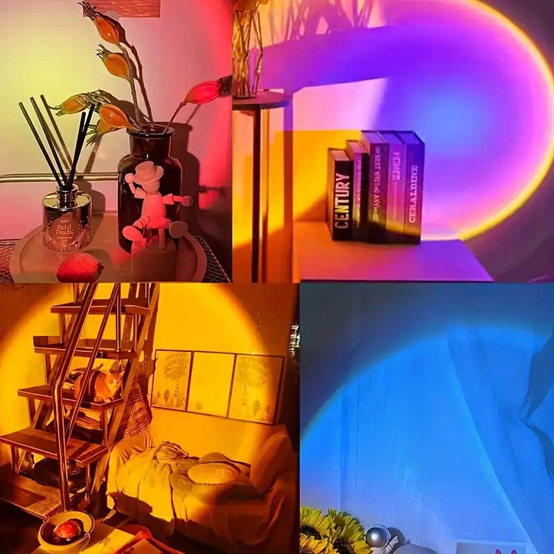 RGB solnedgangsprojektionslampe